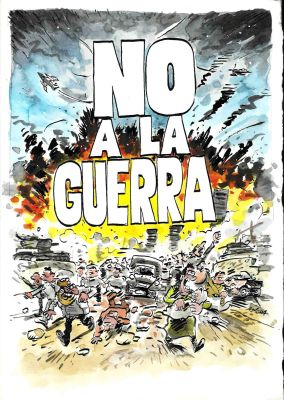 Carlos Azagra | Original cover: No a la Guerra – Azagra y Revuelta | Origin Of Comics