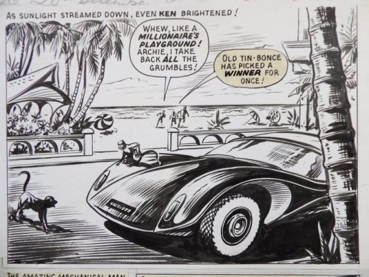 Kearon, Edward - 1 Original page - Archie de man van staal - Archie versus the Sludge - 1970 | Catawiki