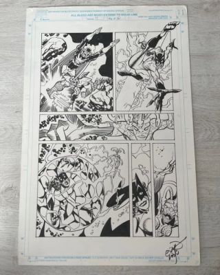 Erik Larsen Original page - Defenders - The Defenders vol 2 ,#11,pg 10(2001) - 2001 | Catawiki