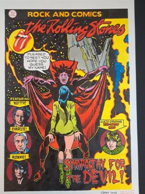 Camarda, Larry - 1 Original colour drawing - Rock and Comics : The Rolling Stones | Catawiki