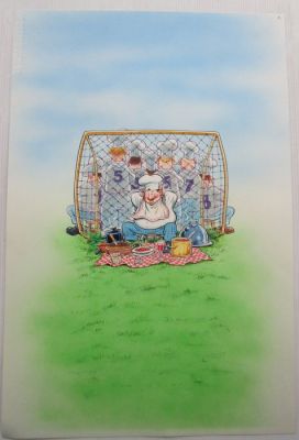 Bosschaert, Jan - 1 Original colour drawing - Campagne Lunch Garden | Catawiki