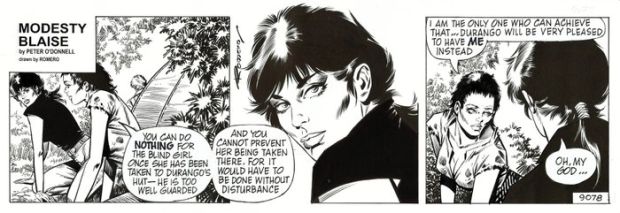 Romero, Enric Badia - 1 Original page - Modesty Blaise - strip #9078 - Durango - 1996 | Catawiki