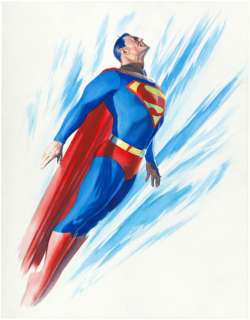 SUPERMAN ALEX ROSS ORIGINAL SPECIALTY ART. | Hake’s
