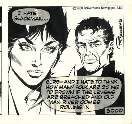 Romero, Enric Badia - 1 Original page - Modesty Blaise - strip #3000 - The Gallows Bird - 1973 | Catawiki