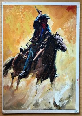 Scholler, Albert Pujolar - 1 Original colour drawing - Oeste | Catawiki
