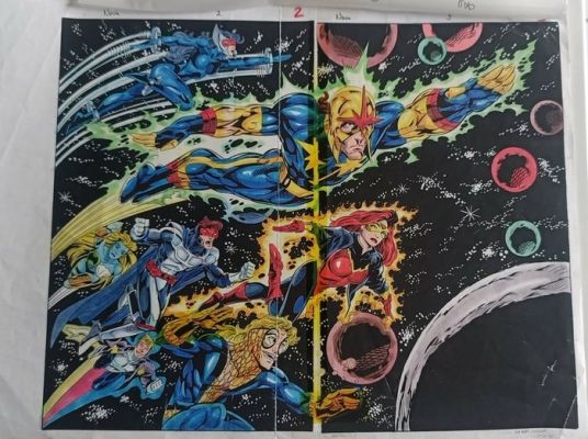 Tom Smith - 1 Original colour page - Nova - Splash Page couleurs - 1994 | Catawiki