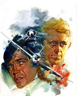 Thos - Lot 609 - Tanguy et Laverdure, illustration Ã  l‘acrylique…