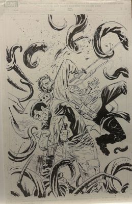 DR STRANGE THE PUNISHER MAGIC BULLETS #4 MICHAEL WALSH ORIGINAL COVER ART | Scott’s Collectables