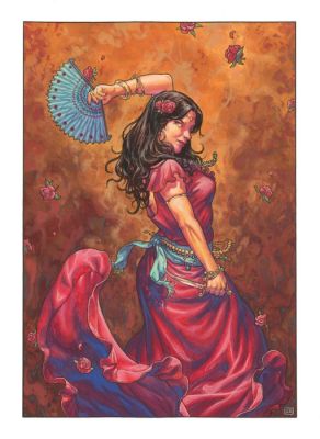 Bonacorsi, Gianenrico - 1 Original colour drawing - La Sagesse des Mythes - Carmen - 2023 | Catawiki