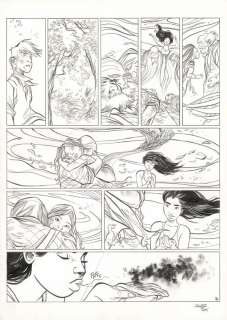 Olivier Pont - Planche originale n°78, présence de rustines - Le Rituel - Un putain de salopard