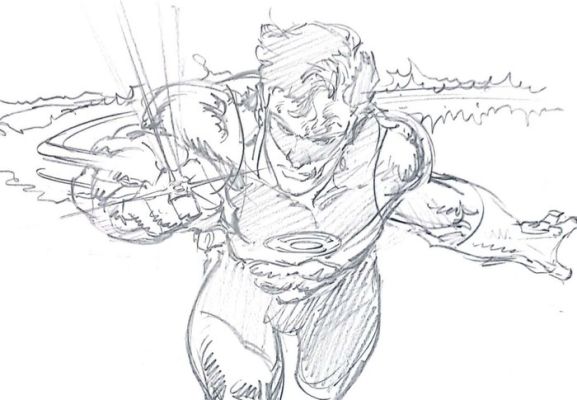 Tom Grindberg - 1 Original drawing - Green Lantern - Hall Jordan - 2010 | Catawiki