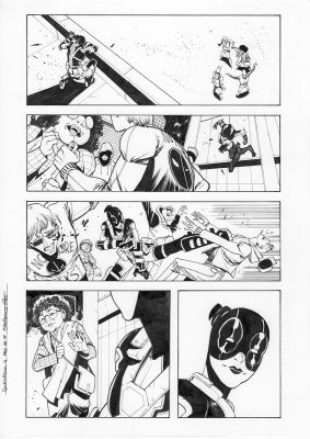 Continue Shopping | GWENPOOL #4 PAGE 7 ORIGINAL PAGE BY STEFANO NESI | Scott’s Collectables