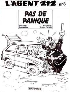 Kox | Agent 212, illustration Ã  l’encre de Chine pour l… | Banque Dessinée