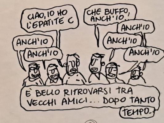 Gipi - 1 Original drawing - E’ Bello Ritrovarsi Tra Vecchi Amici… | Catawiki