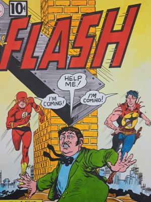 Camarda, Larry - 1 Original colour drawing - The Flash Feat Zagor | Catawiki