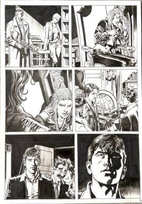 Bigliardo, Daniele - 1 Original page - Dylan Dog - n. 371 "Arriva il Dampyr" | Catawiki