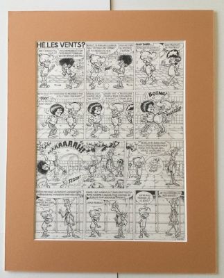 Devos, Jacques - 1 Original page - Génial Olivier - Blaaskaak/Hé,les vents? - 1985 | Catawiki