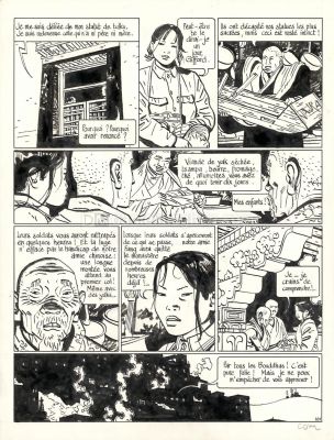 Cosey | Le Bouddha d’Azur, Tome 2, Planche originale n°101 | Daniel Maghen