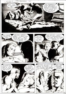 Dotti, Maurizio - 1 Original page - Dampyr #70 - "Nel deserto di Atacama" - 2006