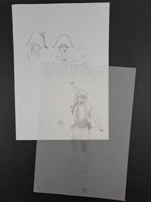 Gipi - 2 Original preliminary drawing - Invasioni Barbariche: i Pirati | Catawiki