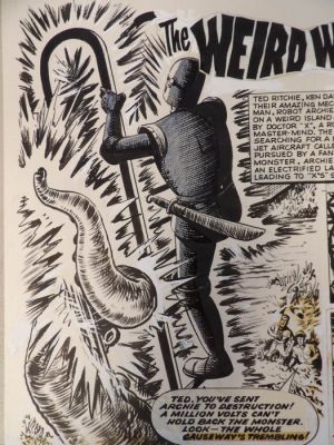 Kearon, Edward - 1 Original page - Archie, de man van Staal - The Weird world of X - 1964 | Catawiki
