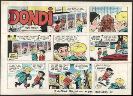 Hasen, Irwin - DONDI HAND COLORED SUNDAY Sunday Strip