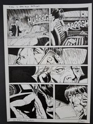 Simeoni, Gigi - 1 Original page - Dylan Dog - Nel Fumo della Battaglia | Catawiki