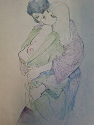 Leone Frollo - 1 Original drawing - Erotische illustratie | Catawiki