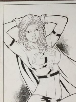 Carlos Silva - 1 Original drawing - Action Comics - Super Woman - 2010 | Catawiki