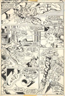 Irv Novic | Planche originale numérotée S-2349 - Superman | Daniel Maghen