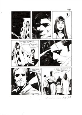 Roi, Corrado - 1 Original page - Nathan Never Gigante #17 - "I giorni della maschera" - 2014