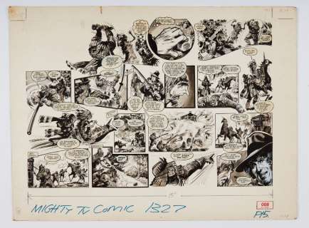Doctor Who original double page artwork (1977) by John Canning for… | Comic Book Auctions ltd