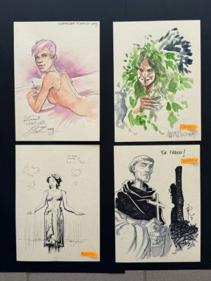 Jan Reiser - Timo Würz - Martin Frei - Ingo Römling - 4 Original drawing - Illustrationen deutscher Comiczeichner | Catawiki