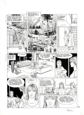 Ferry - 1 Original page - Les chroniques de Panchrysia T5 - Le Sacrifice - 1999