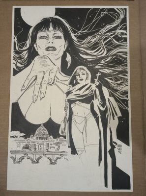 Dani - 1 Original cover - Nyx - #3 - Dynamite - Vampirella - 2024 | Catawiki