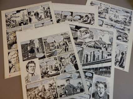 Lacey, Bill | 5x Original page  - The man who searched for Fear  - (1974) | Catawiki