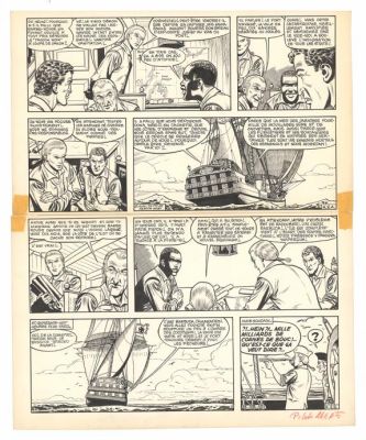 Victor Hubinon | Planche originale n°02 publiée dans Pilote n°266 - Mort ou vif - Barbe-Rouge | Daniel Maghen