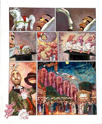 Smudja, Gradimir - 1 Original colour page - Il Cabaret delle Muse | Catawiki