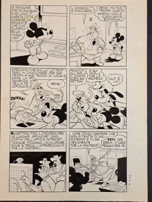 Giovanni Battista, Carpi - 1 Original page - Topolino contro Joe Pantera | Catawiki