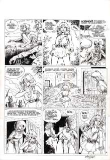 Planche originale 39 de ARIA Tome 3 La septième porte par Michel WEYLAND