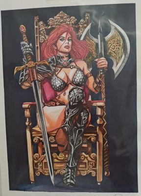Candita, Giuseppe - Original drawing - Red Sonja | Catawiki