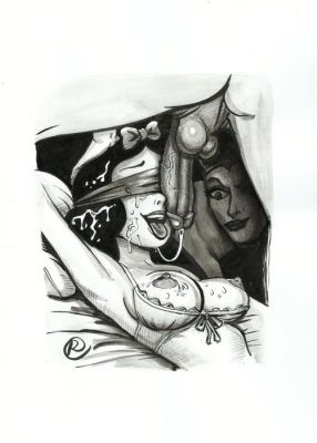 Ramis - 1 Original drawing - sexy girl - Snow White - Sexual Delight - Erotic | Catawiki
