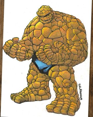 Goodman, Raul - The Thing « L’heure des coups » - Hand Signed Original Artwork | Catawiki