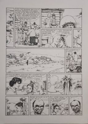 Michel Faure - 1 Original page - la piste cavalière - Planche originale à l’encre de chine | Catawiki