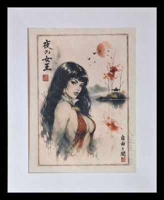 Emma Wildfang - Vampirella - Series " Tokyo Pop Icons inspired by Banksy" | Catawiki
