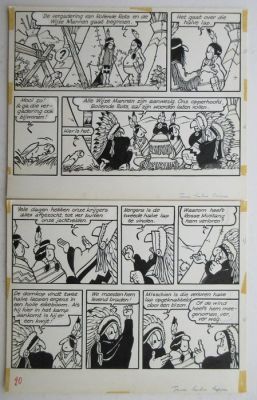 Jef Nys - 1 Original page - Jommeke 41 - Twee halve lappen - 1970 | Catawiki