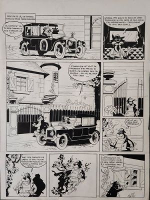Jean Louis Le Hir - 1 Original page - Cholms et Stetson - Le mystère de l‘Antarctique - 1982