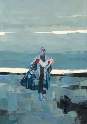 David Sala | Frankenstein - "La Créature et la jeune fille", peinture originale réalisée pour l’exposition 2026 à la Galerie… | Daniel Maghen