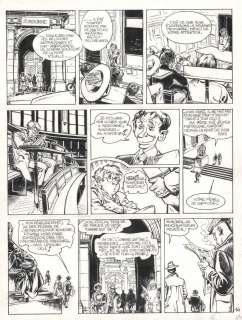 Planche originale 14 de JEROME K JEROME BLOCHE Tome 1 L‘ombre qui tue par Alain DODIER