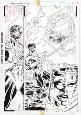 Grindberg, Tom - GREEN LANTERN ANNUAL (1992-2000) #4 Half Splash | ComicConnect